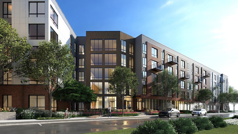 Apartment building exterior